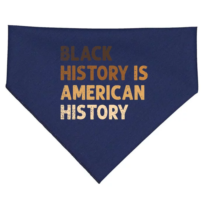 Black History Is American History BLM Melanin African USA-Made Doggie Bandana