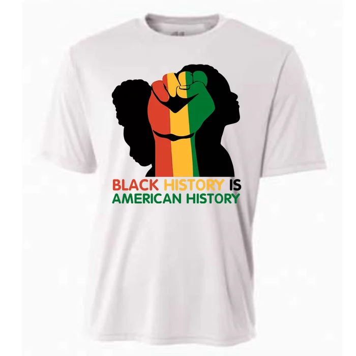 Black History Is American History Pride Fist Cooling Performance Crew T-Shirt