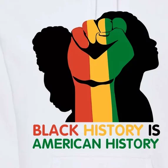 Black History Is American History Pride Fist Premium Hoodie