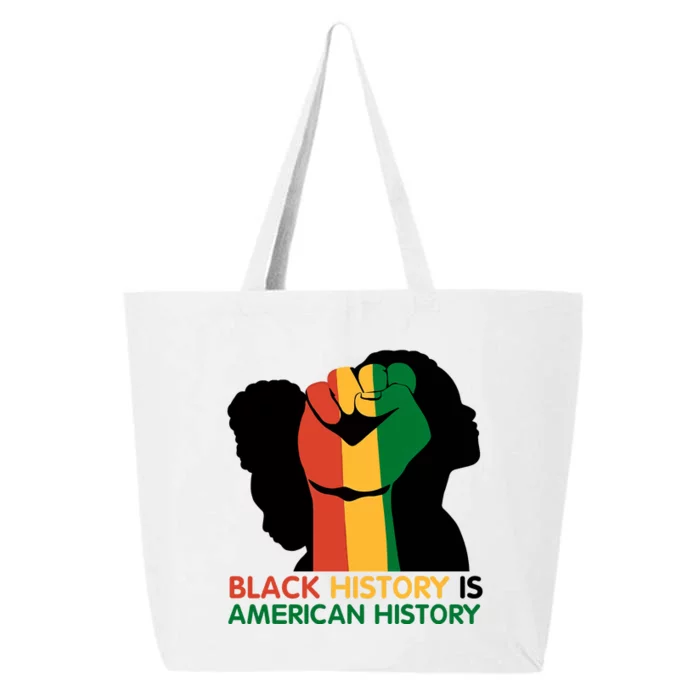 Black History Is American History Pride Fist 25L Jumbo Tote