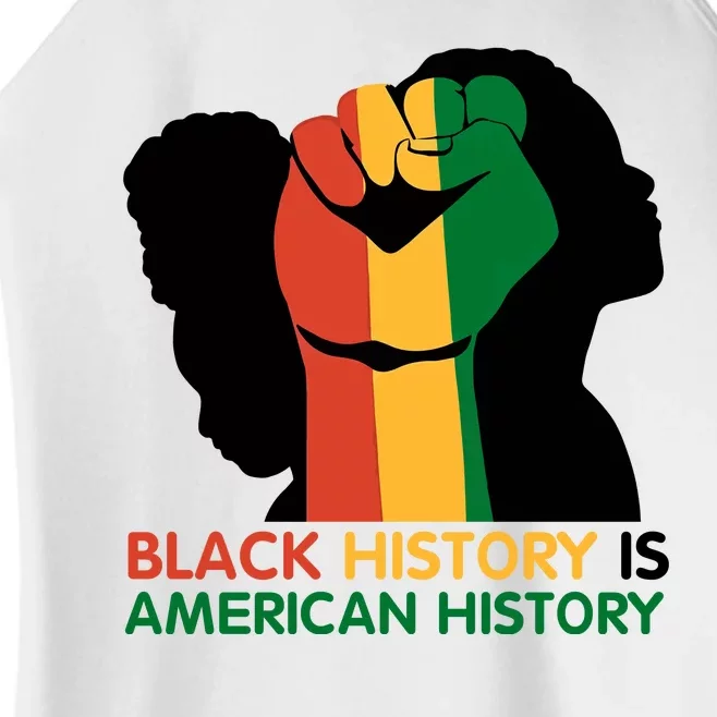 Black History Is American History Pride Fist Women’s Perfect Tri Rocker Tank