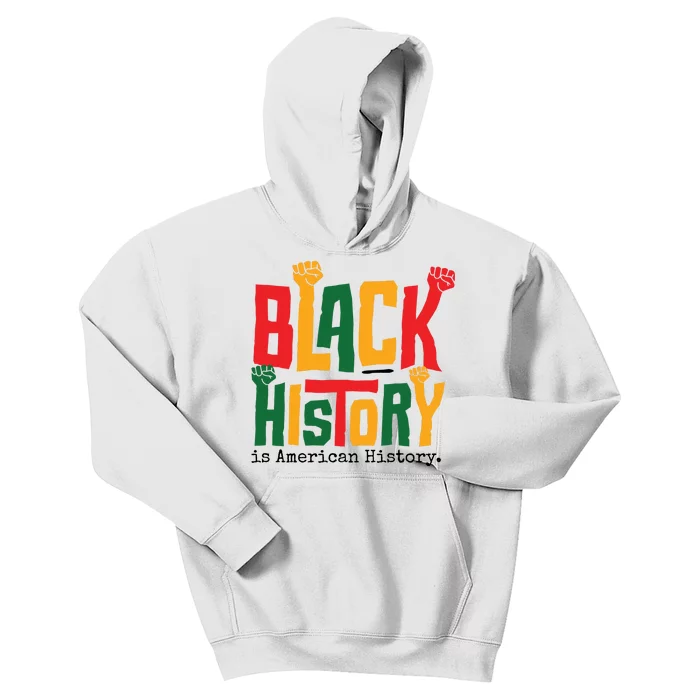 Black History Is American History Kids Hoodie