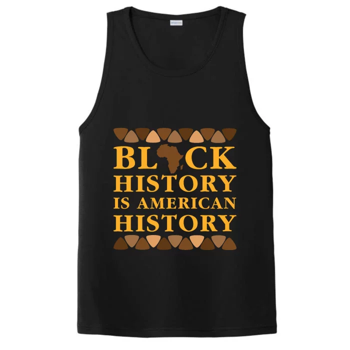 Black History Is American History Performance Tank