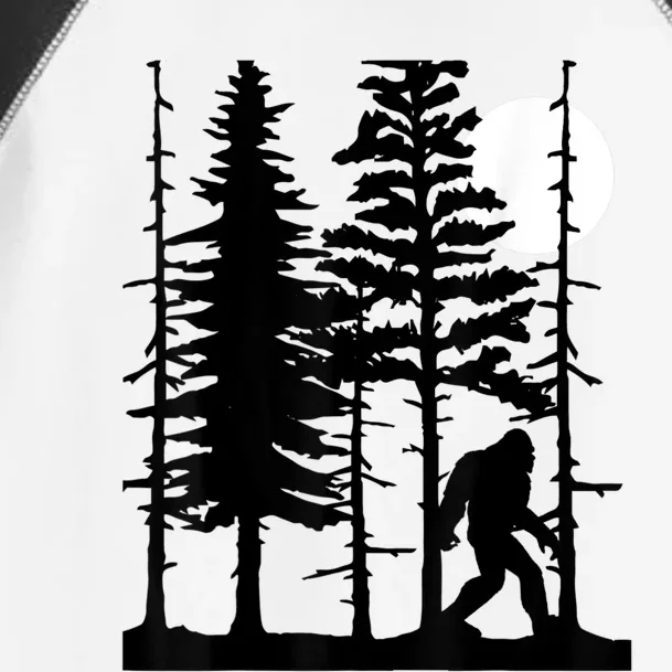 Bigfoot Hiding In Forest For Sasquatch Believers Toddler Fine Jersey T-Shirt