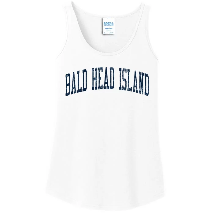 Bald Head Island Nc Vintage Athletic Sports Ladies Essential Tank