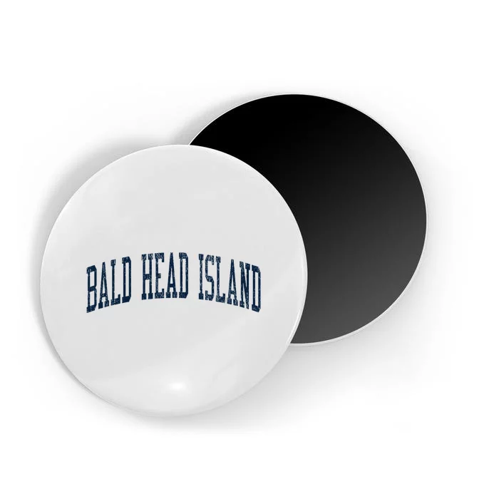 Bald Head Island Nc Vintage Athletic Sports Magnet