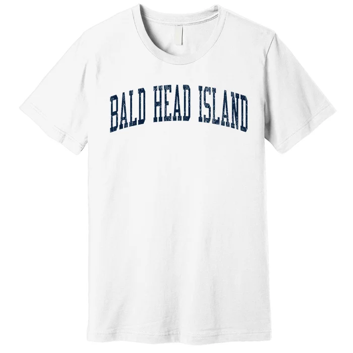 Bald Head Island Nc Vintage Athletic Sports Premium T-Shirt