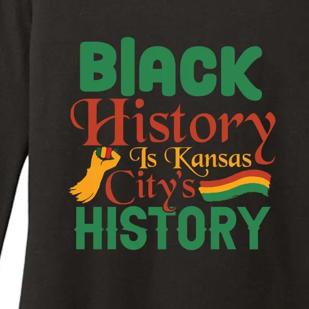 Black History Is Kansas City's History African American Melanin Womens CVC Long Sleeve Shirt