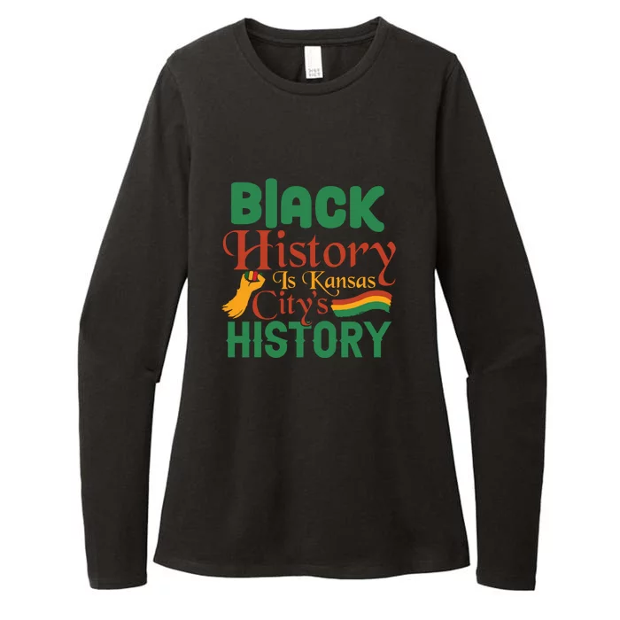 Black History Is Kansas City's History African American Melanin Womens CVC Long Sleeve Shirt