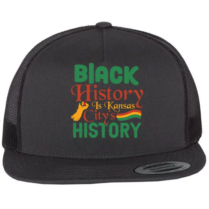 Black History Is Kansas City's History African American Melanin Flat Bill Trucker Hat