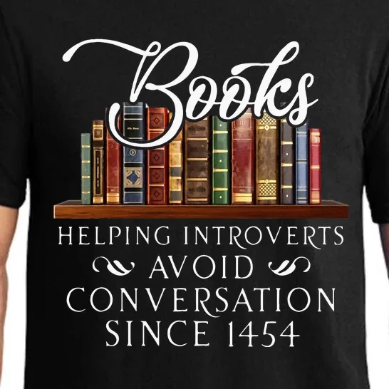 Books Helping Introverts Avoid Conversation Pajama Set