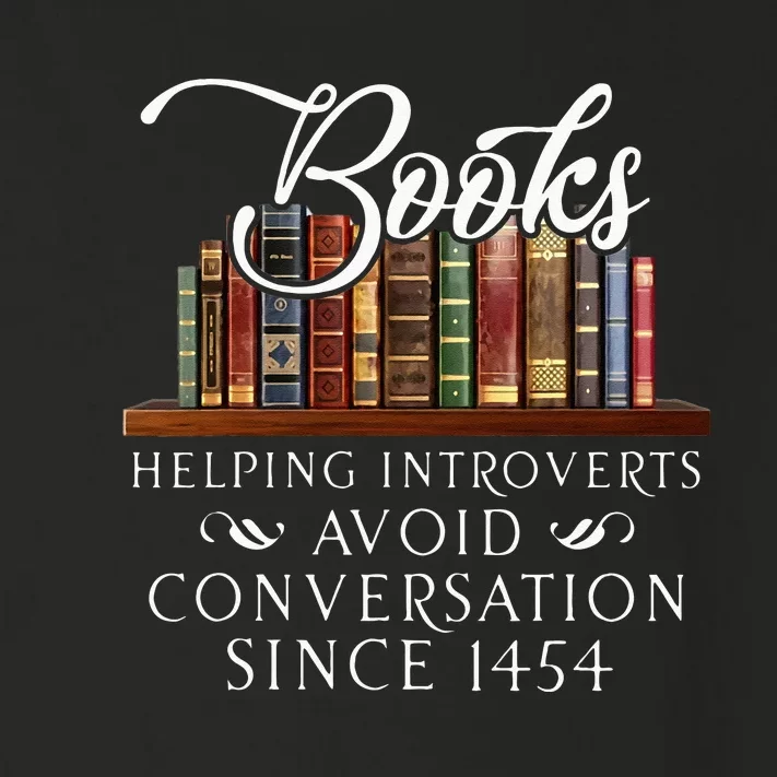 Books Helping Introverts Avoid Conversation Toddler Long Sleeve Shirt