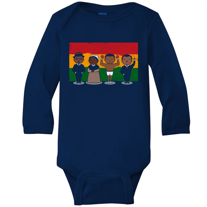 Black History Inspirational Leaders African American Cute Gift Baby Long Sleeve Bodysuit