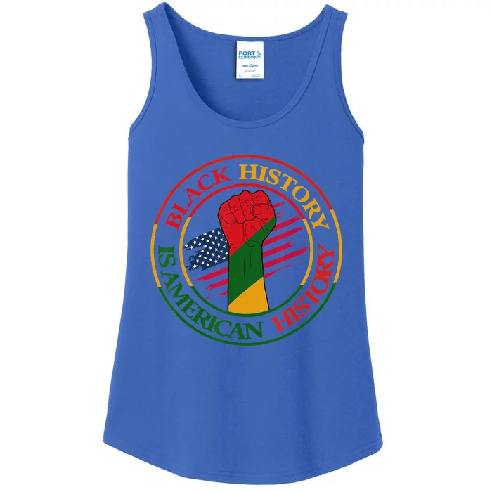 Black History Is American History African Melanin Pride Ladies Essential Tank