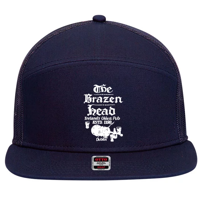 Brazen Head Irish Pub 7 Panel Mesh Trucker Snapback Hat