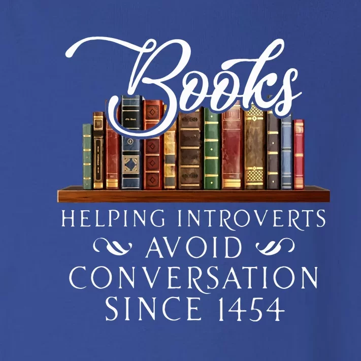 Books helping introverts avoid conversation Toddler Long Sleeve Shirt