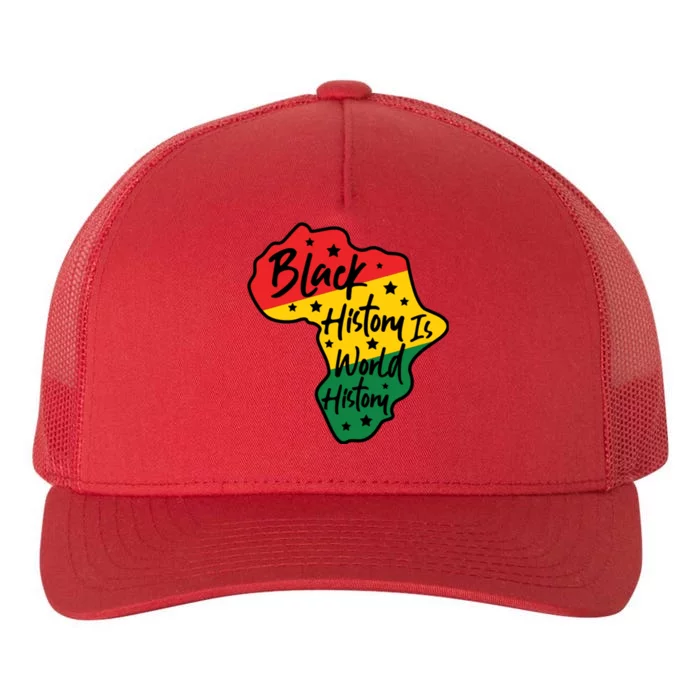 Black History Is World History Yupoong Adult 5-Panel Trucker Hat