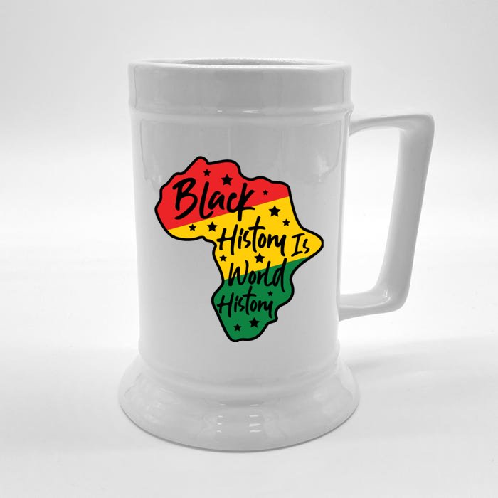 Black History Is World History Front & Back Beer Stein