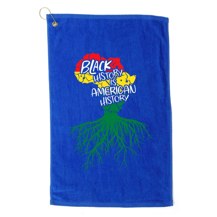 Black History Is American History African Roots Melanin Gift Platinum Collection Golf Towel