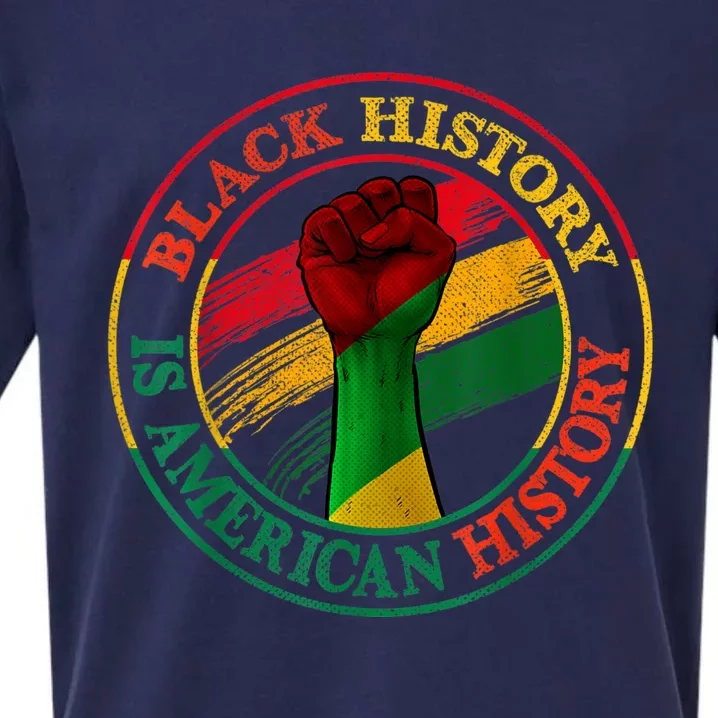 Black History Is American History African American Gifts Sueded Cloud Jersey T-Shirt