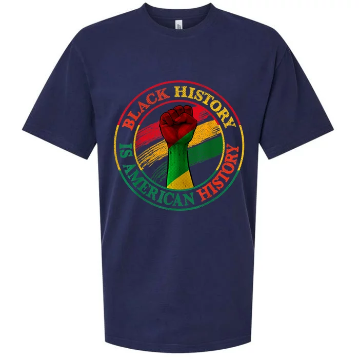 Black History Is American History African American Gifts Sueded Cloud Jersey T-Shirt