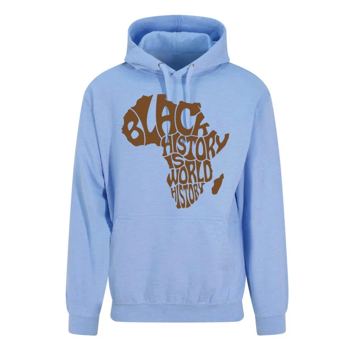 Black History Is World History , Afrocentric Unisex Surf Hoodie