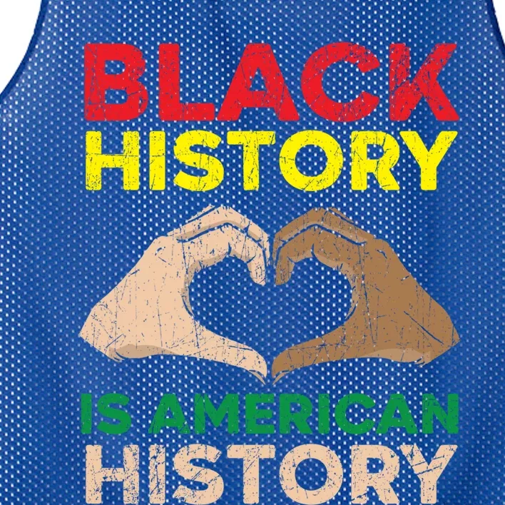 Black History Is American History African American Melanin Gift Mesh Reversible Basketball Jersey Tank