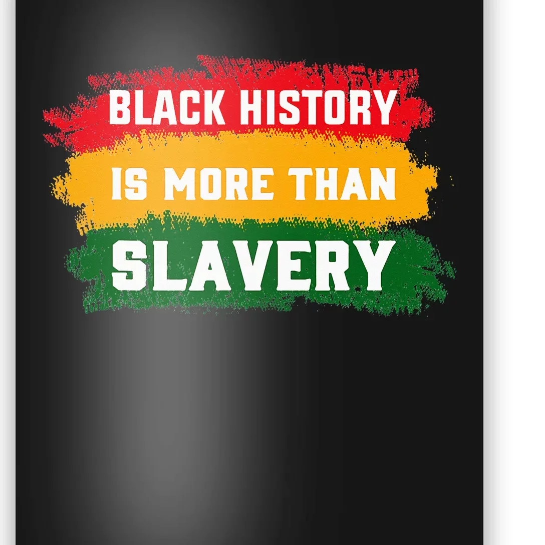 Black History Is More Than Slavery BHM African Poster