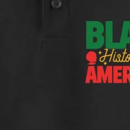 Black History Is American History Patriotic African American Dry Zone Grid Performance Polo