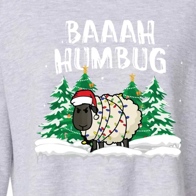 Bah Humbug I Hate Christmas Xmas Hater Anti Christmas Gift Cropped Pullover Crew