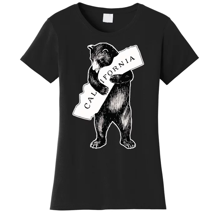 Bear Hug I Love California Artretro Vintage Cali Bear Women's T-Shirt