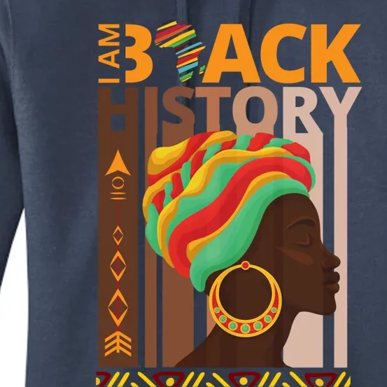 Black History Is American History Patriotic African American Cool Gift Women's Pullover Hoodie