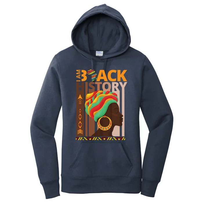 Black History Is American History Patriotic African American Cool Gift Women's Pullover Hoodie