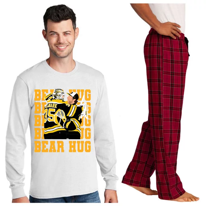 Bear Hug Ice Hockey Linus Hockey Player Ull!Mark Jeremy Hockey Long Sleeve Pajama Set