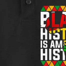 Black History Is American History Patriotic African American Dry Zone Grid Performance Polo