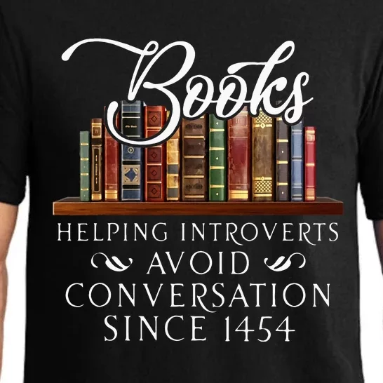 Books Helping Introverts Avoid Conversation Pajama Set