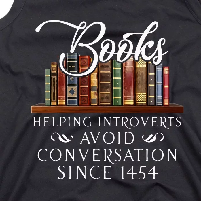 Books Helping Introverts Avoid Conversation Tank Top