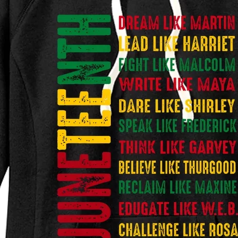 Black History Juneteenth Dream Like Women's Fleece Hoodie