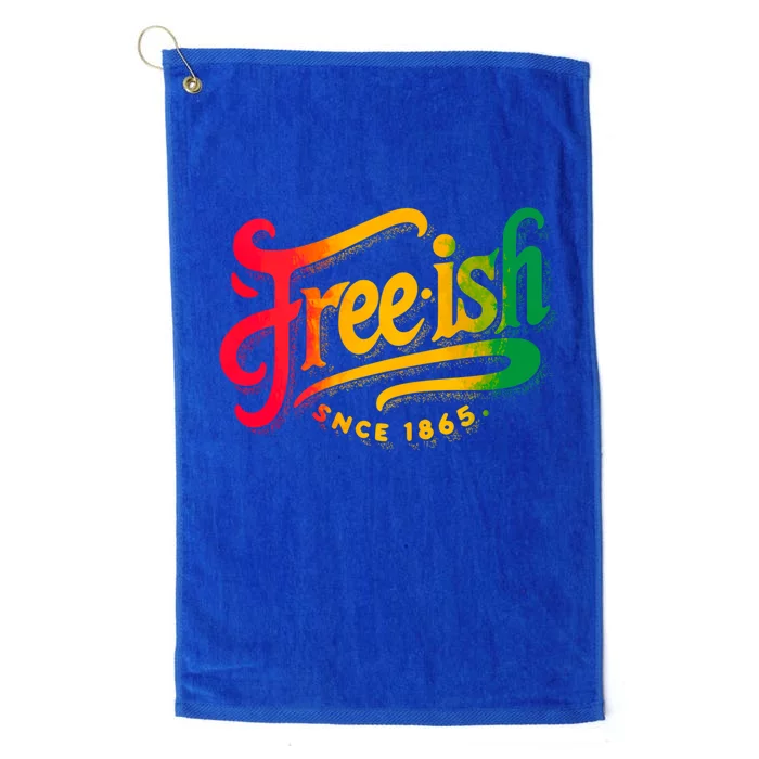 Black History Junenth Freedom Ecipation Freeish Great Gift Platinum Collection Golf Towel