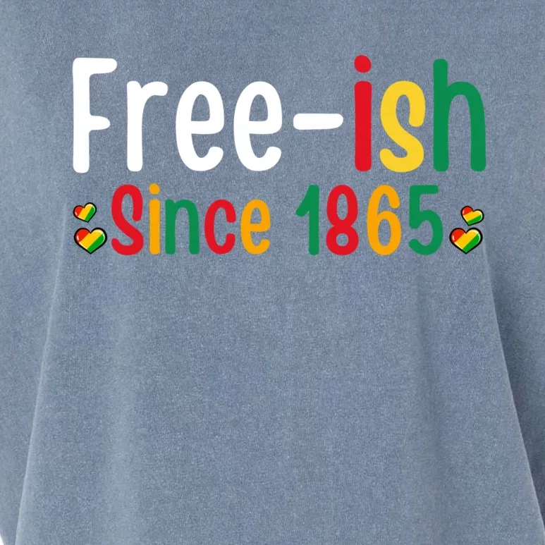 Black History Junenth Freedom Ecipation Freeish 1865 Cute Gift Garment-Dyed Women's Muscle Tee