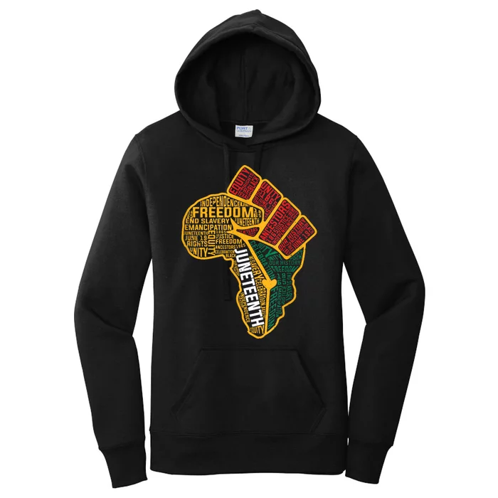 Black History Juneteenth Black 1865 African American Women's Pullover Hoodie