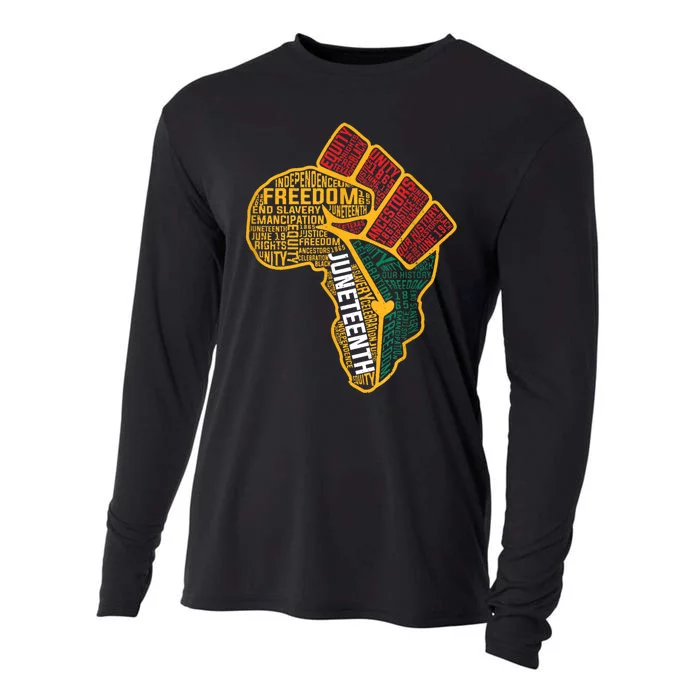 Black History Juneteenth Black 1865 African American Cooling Performance Long Sleeve Crew