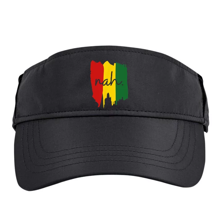 Black History Juneteenth Nah I'm Good Adult Drive Performance Visor