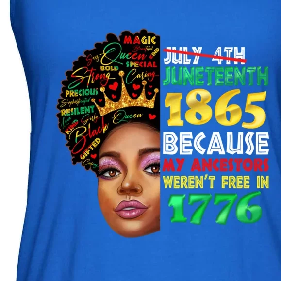 Black History Juneteenth 1865 African American Melanin Gift Ladies Essential Flowy Tank