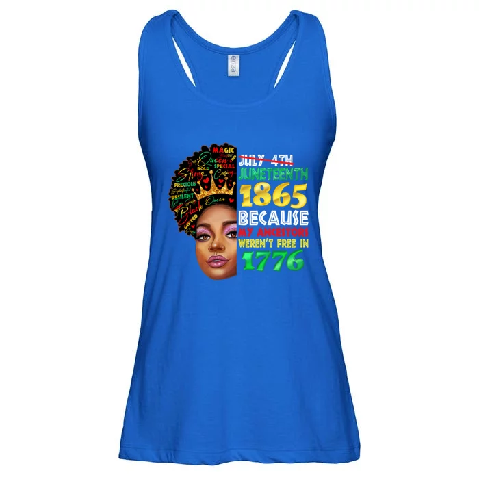 Black History Juneteenth 1865 African American Melanin Gift Ladies Essential Flowy Tank