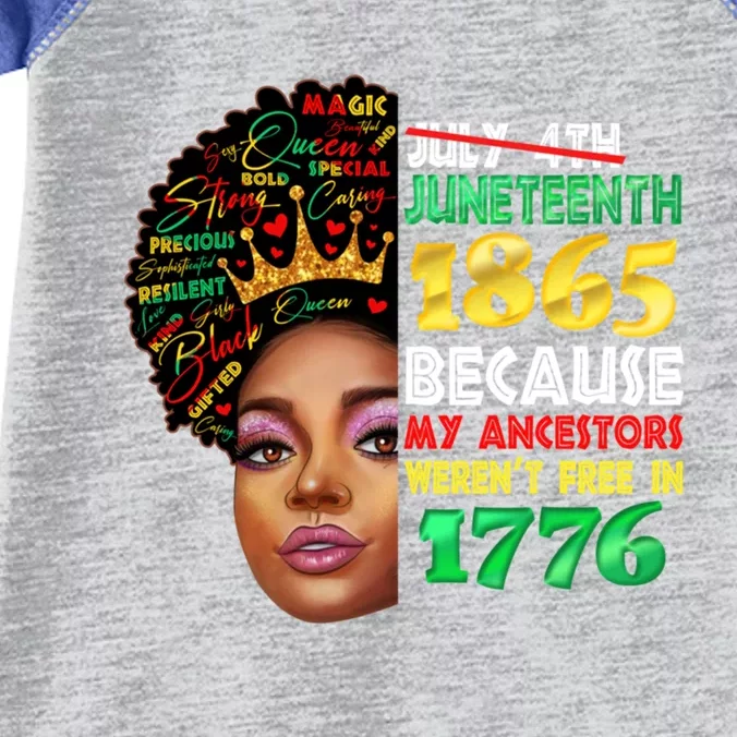 Black History Juneteenth 1865 African American Melanin Gift Infant Baby Jersey Bodysuit