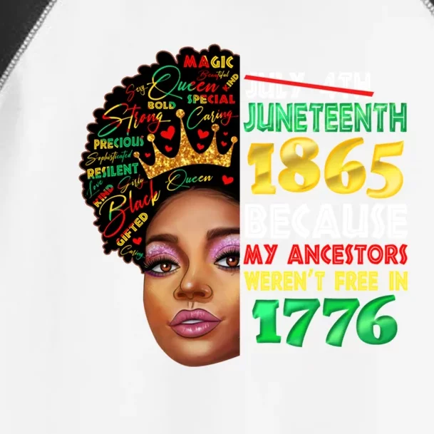 Black History Juneteenth 1865 African American Melanin Gift Toddler Fine Jersey T-Shirt