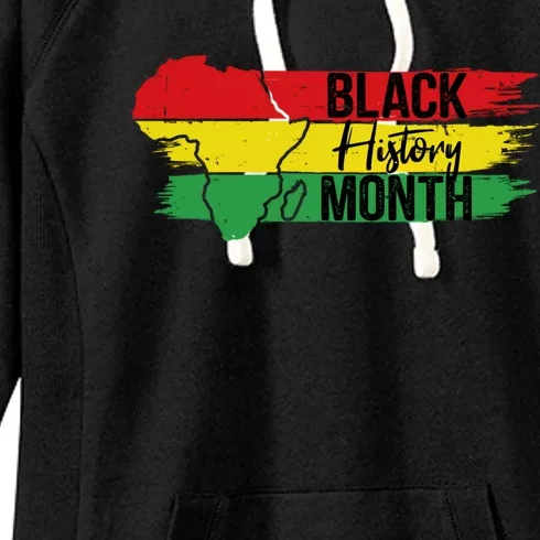 Black History Juneteenth Melanin Popping I Am Black History Cool Gift Women's Fleece Hoodie