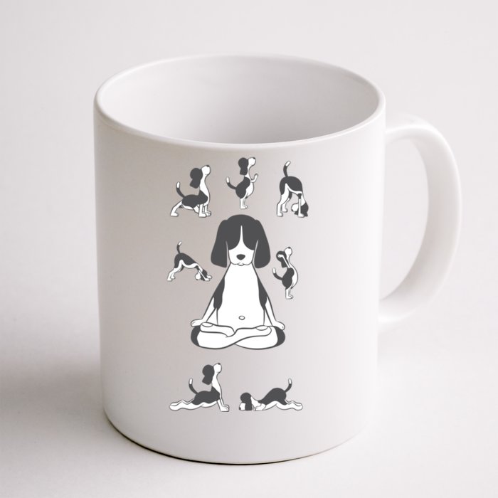 Basset Hound Kawaii Yoga Meditation Animal Dog Lover Funny Gift Meaningful Gift Front & Back Coffee Mug