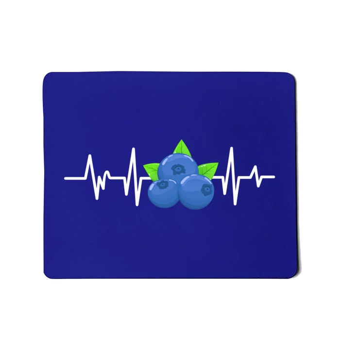 Blueberry Heartbeat Kawaii Funny Blueberry Lover Gift Mousepad